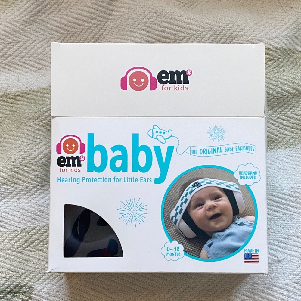 Em's for Kids Baby Hearing Protection - Black